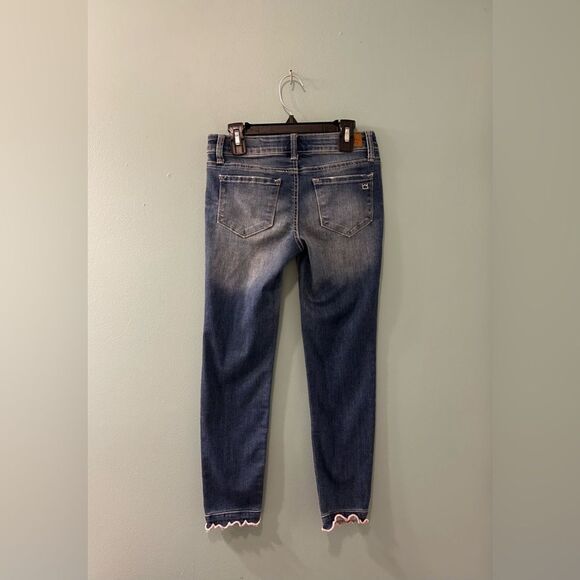 NWOT … CROWN & IVY “Size: 10” Skinny Jeans With Pink Trim - Picture 4 of 5